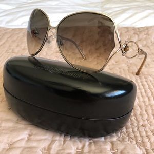Roberto Cavalli Gold tone sunglasses